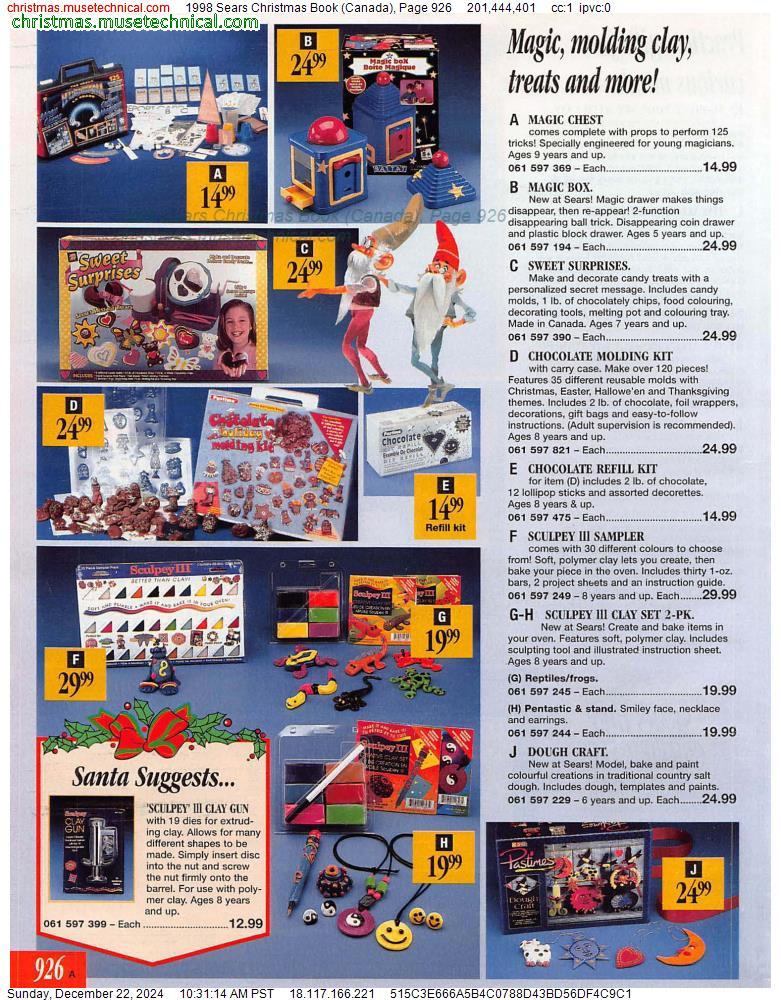 1998 Sears Christmas Book (Canada), Page 926