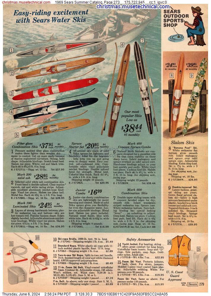 1969 Sears Summer Catalog, Page 273