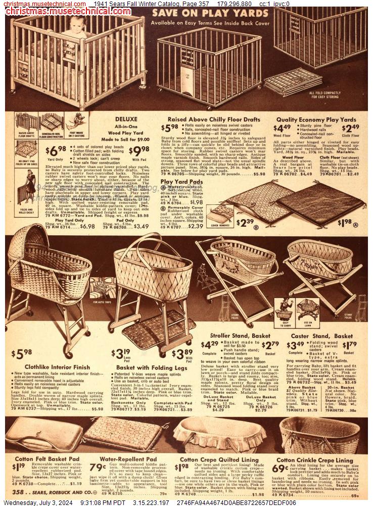 1941 Sears Fall Winter Catalog, Page 357