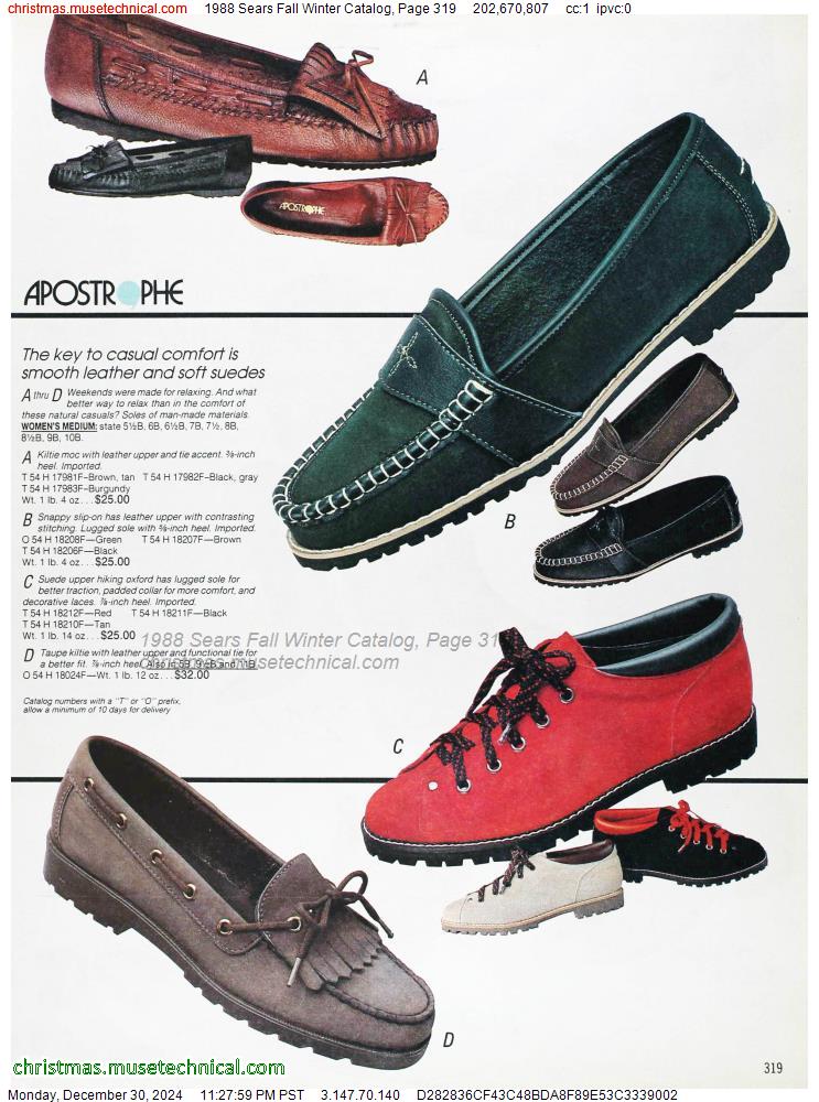 1988 Sears Fall Winter Catalog, Page 319