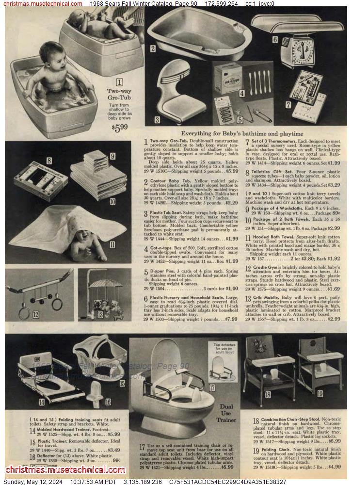 1968 Sears Fall Winter Catalog, Page 90