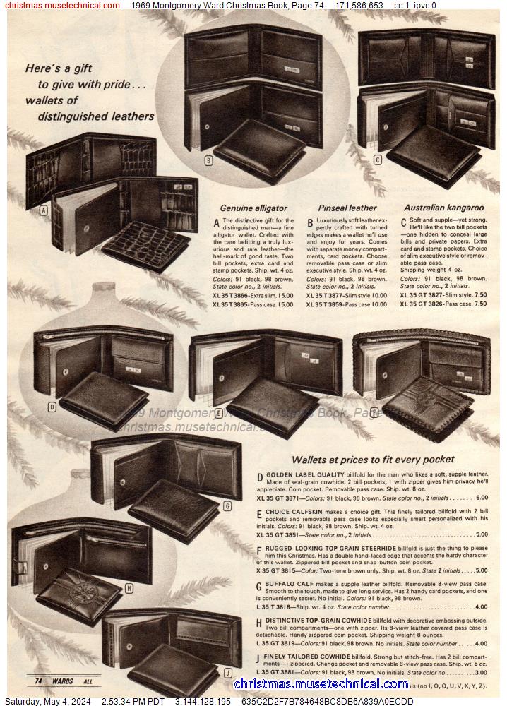 1969 Montgomery Ward Christmas Book, Page 74