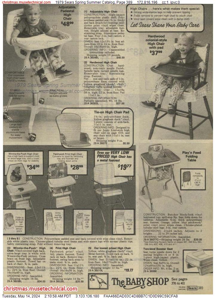 1979 Sears Spring Summer Catalog, Page 389