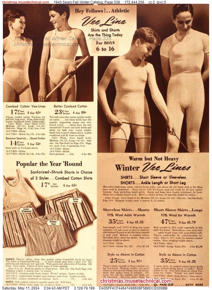 1940 Sears Fall Winter Catalog, Page 338