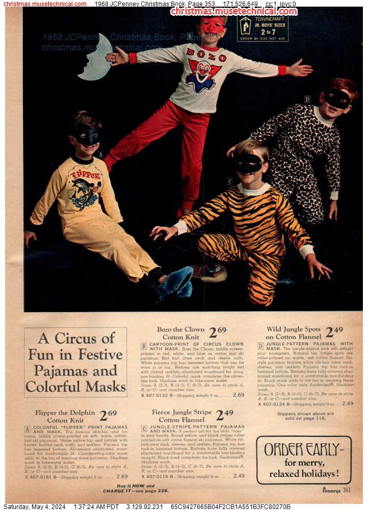 1968 JCPenney Christmas Book, Page 353