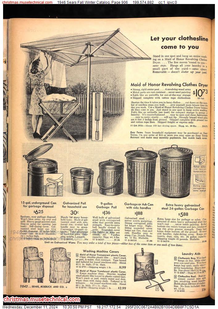 1946 Sears Fall Winter Catalog, Page 906