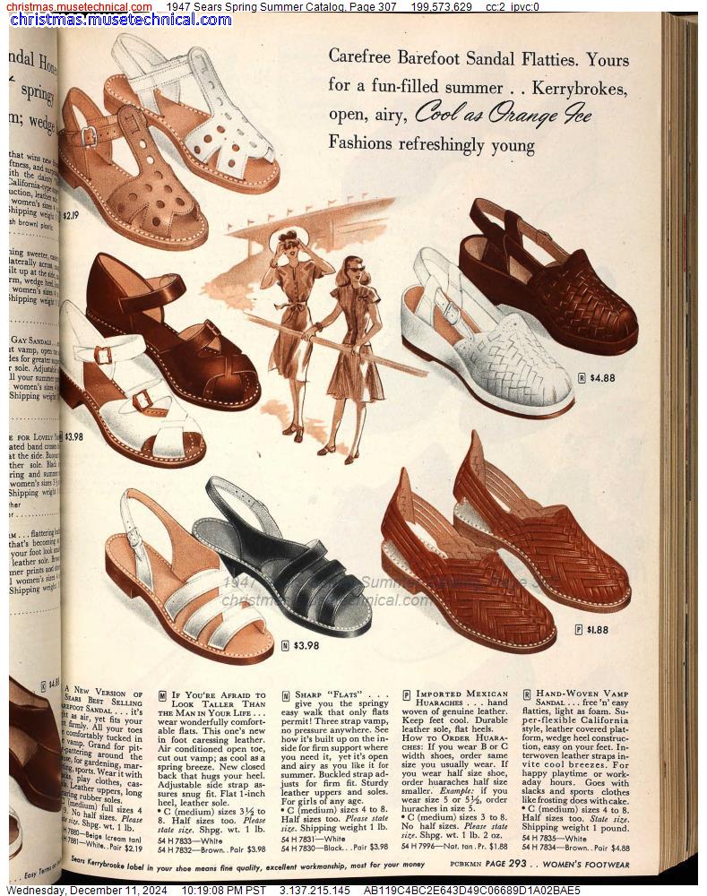 1947 Sears Spring Summer Catalog, Page 307