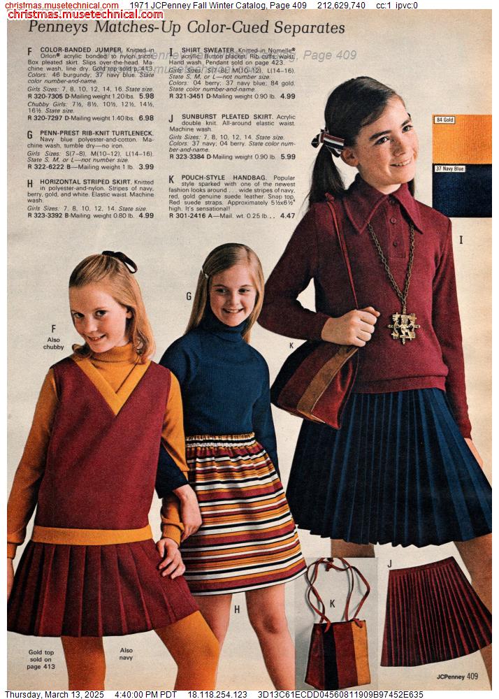 1971 JCPenney Fall Winter Catalog, Page 409