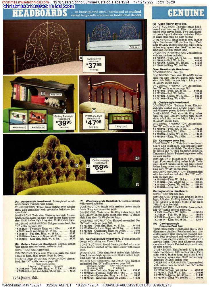 1978 Sears Spring Summer Catalog, Page 1234