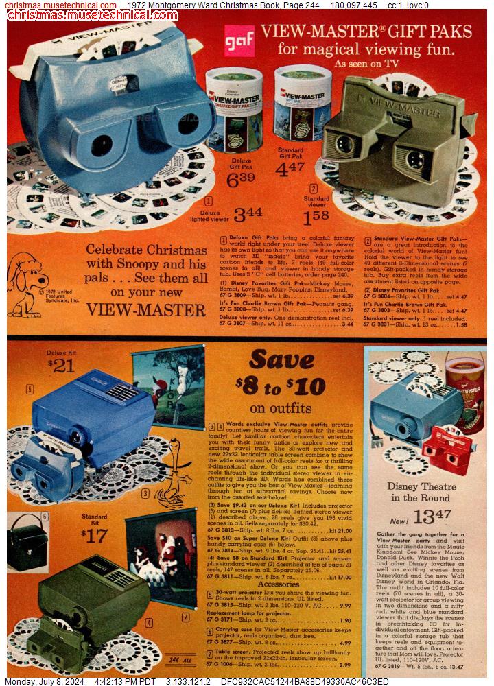 1972 Montgomery Ward Christmas Book, Page 244