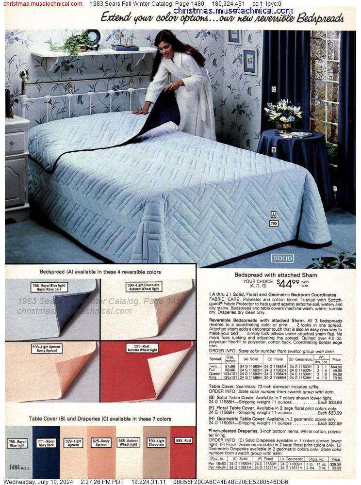 1983 Sears Fall Winter Catalog, Page 1480