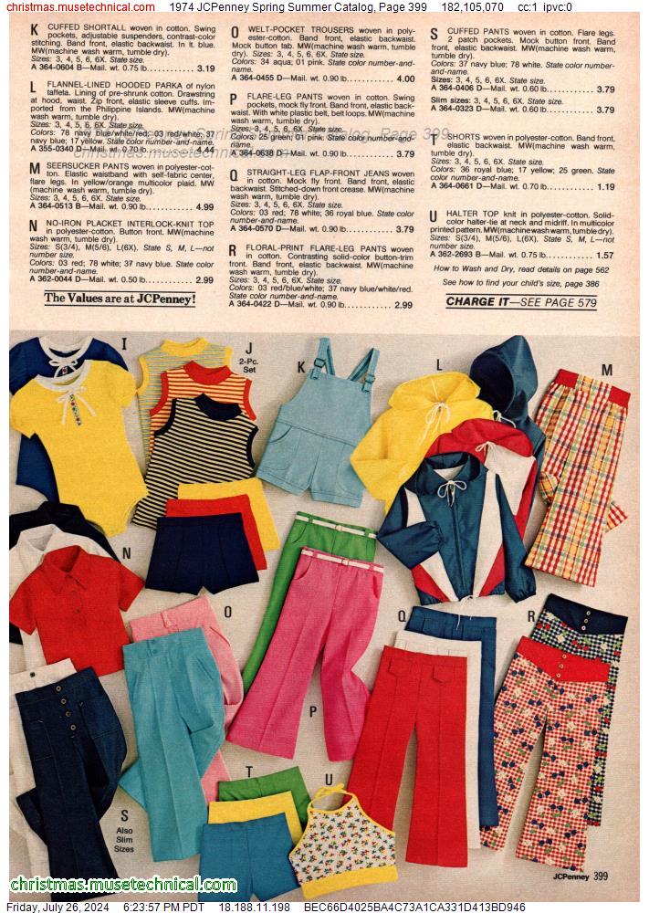 1974 JCPenney Spring Summer Catalog, Page 399