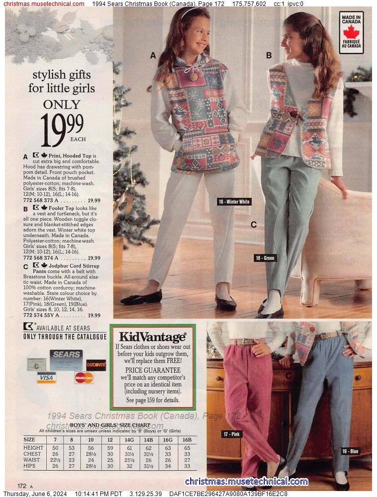 1994 Sears Christmas Book (Canada), Page 172