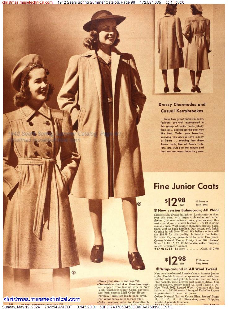 1942 Sears Spring Summer Catalog, Page 90
