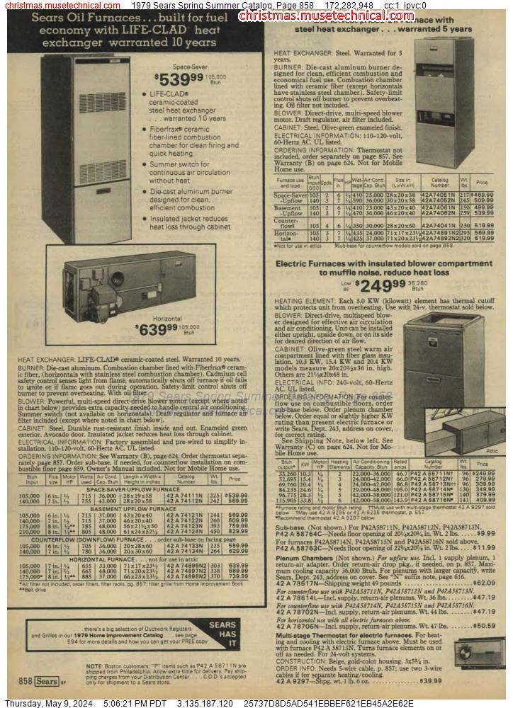 1979 Sears Spring Summer Catalog, Page 858