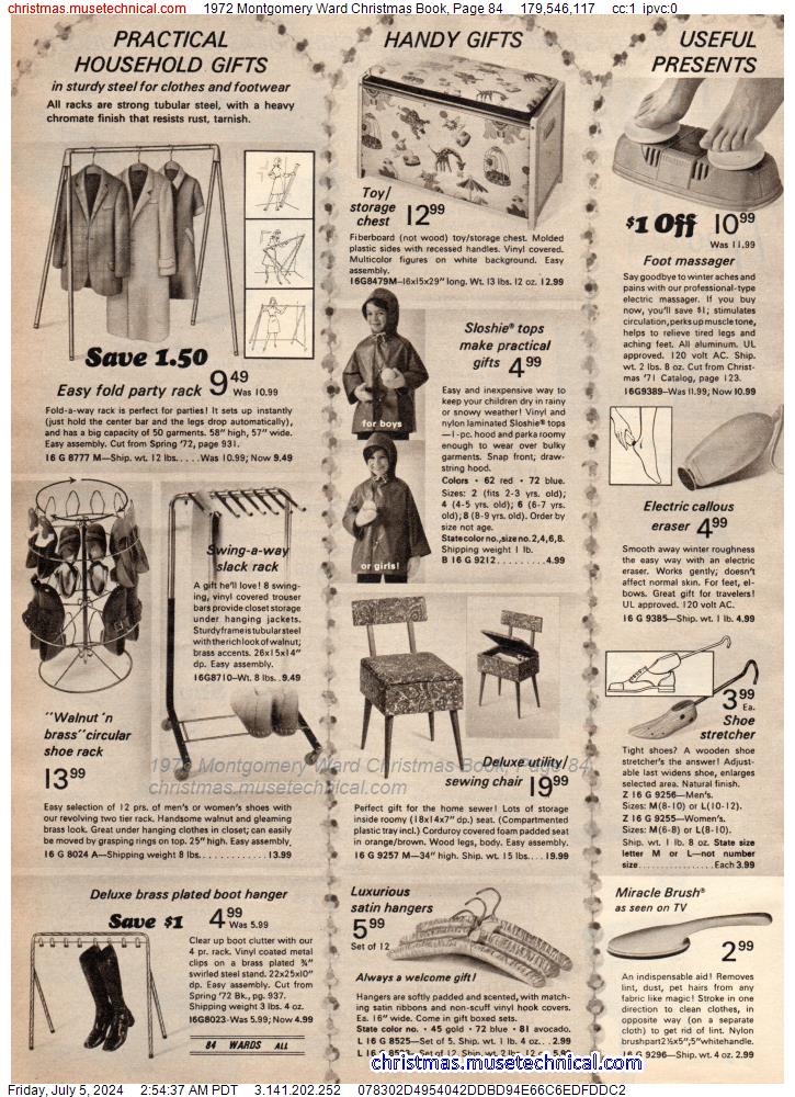 1972 Montgomery Ward Christmas Book, Page 84