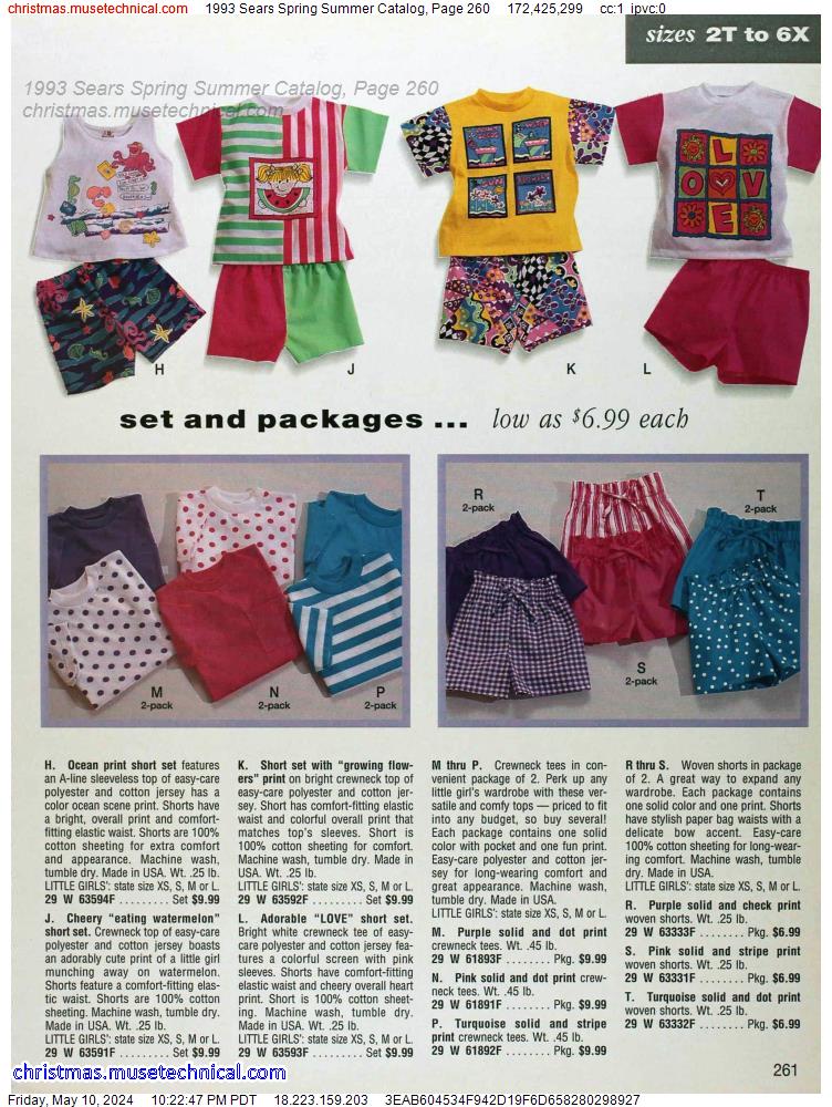 1993 Sears Spring Summer Catalog, Page 260