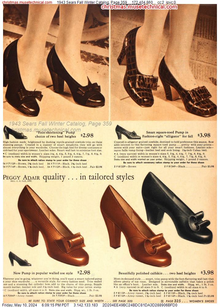 1943 Sears Fall Winter Catalog, Page 359