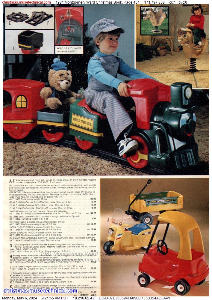 1981 Montgomery Ward Christmas Book, Page 451