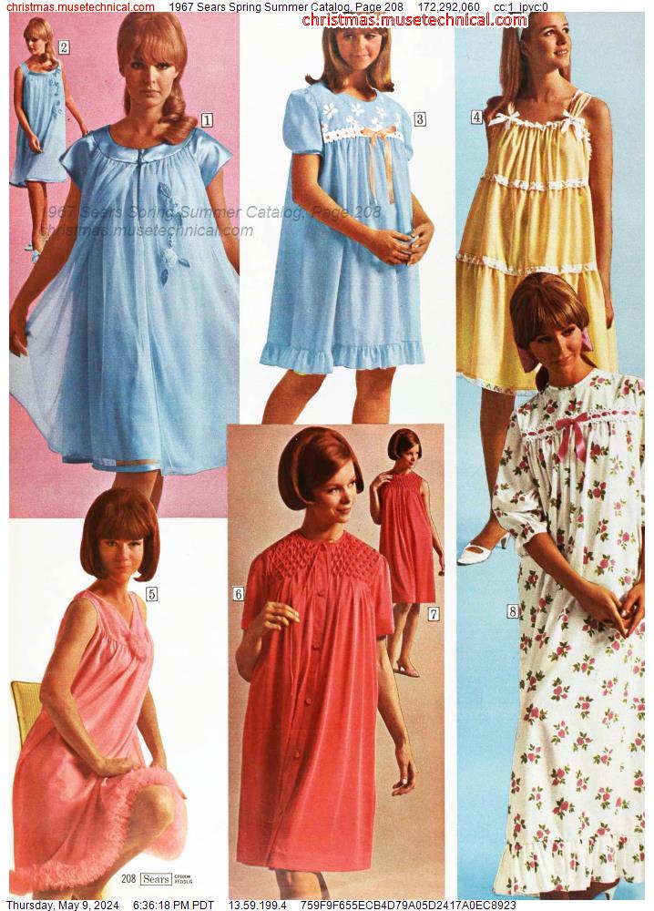 1967 Sears Spring Summer Catalog, Page 208