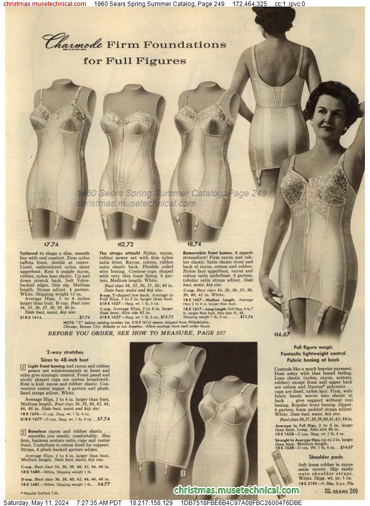 1960 Sears Spring Summer Catalog, Page 249