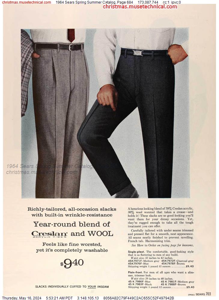 1964 Sears Spring Summer Catalog, Page 684