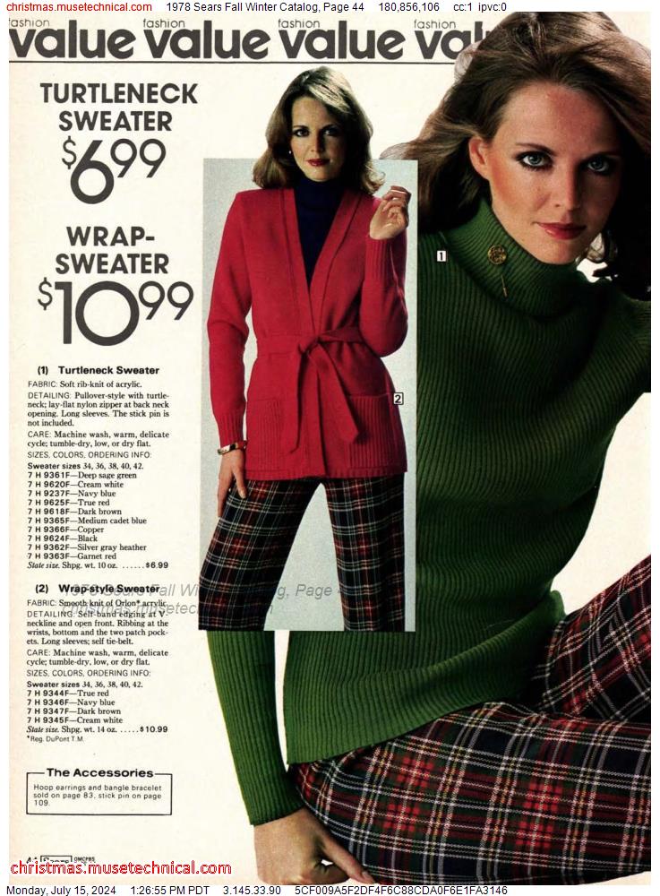 1978 Sears Fall Winter Catalog, Page 44