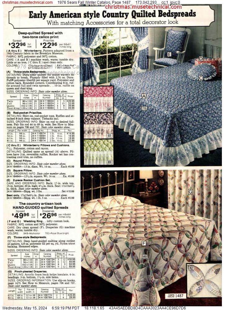 1976 Sears Fall Winter Catalog, Page 1487