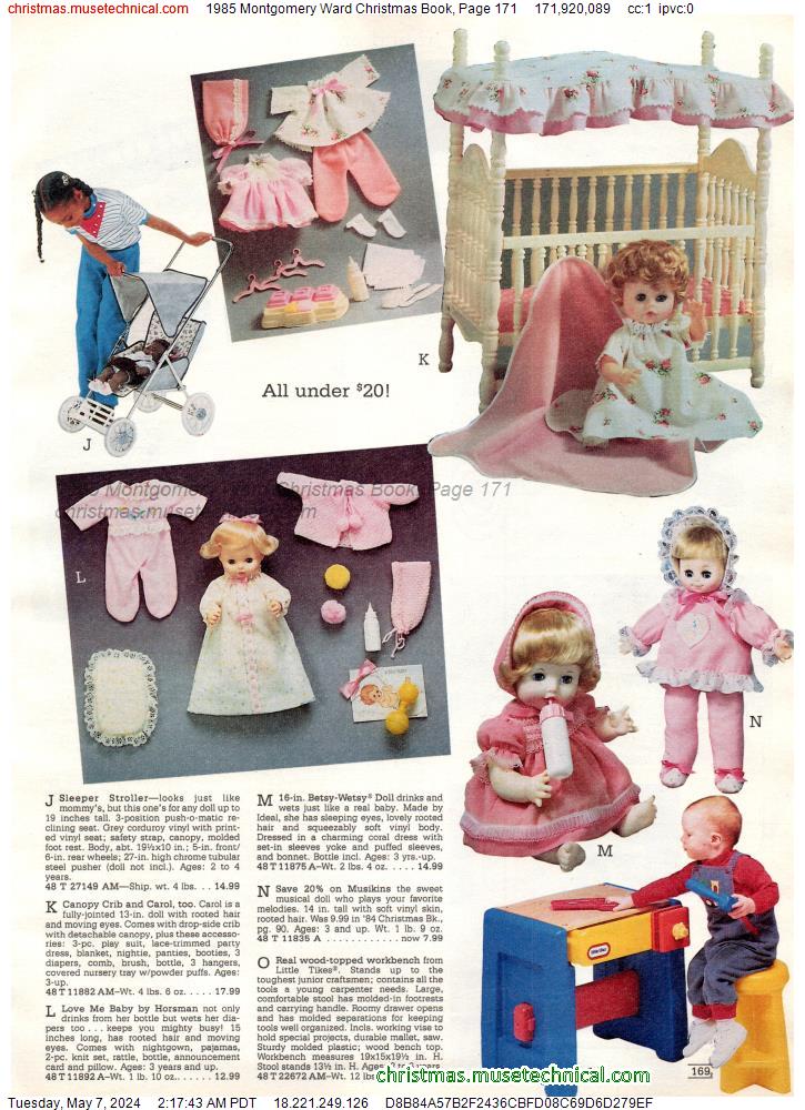 1985 Montgomery Ward Christmas Book, Page 171