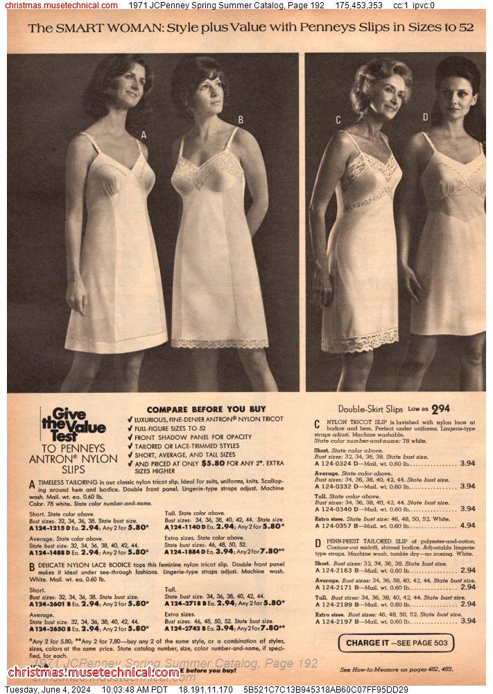 1971 JCPenney Spring Summer Catalog, Page 192