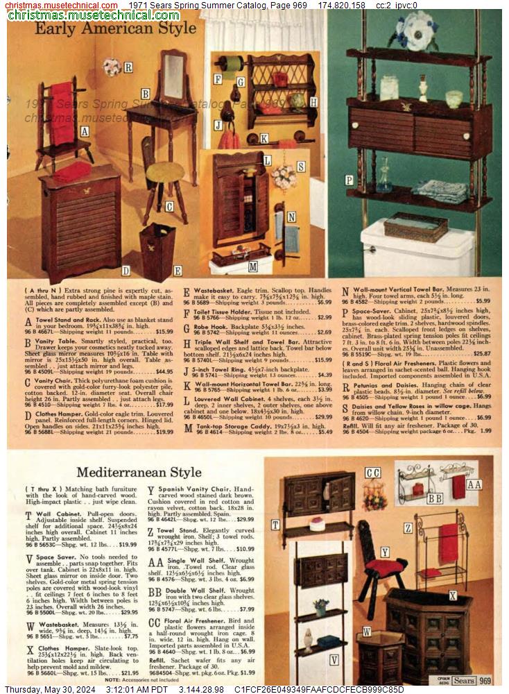 1971 Sears Spring Summer Catalog, Page 969