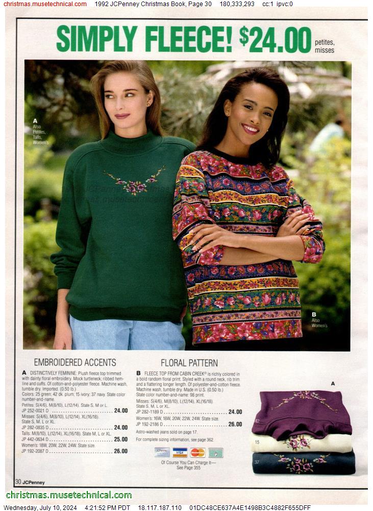 1992 JCPenney Christmas Book, Page 30