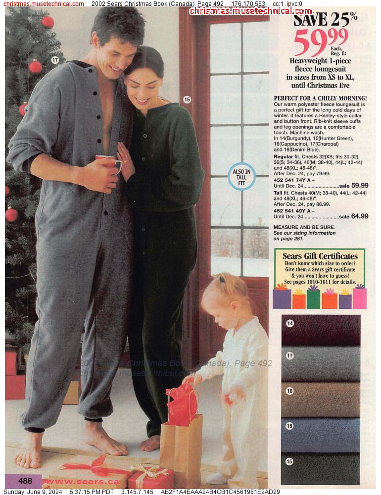 2002 Sears Christmas Book (Canada), Page 492