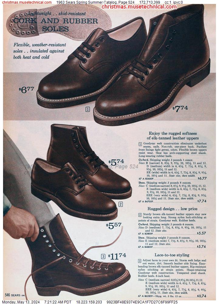 1963 Sears Spring Summer Catalog, Page 524