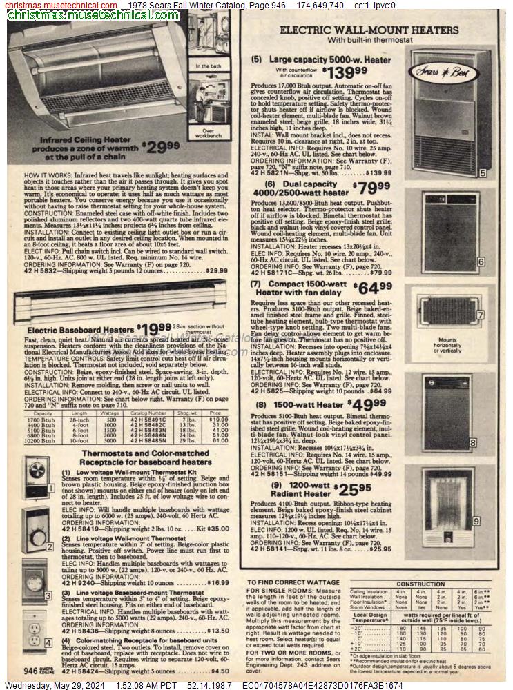 1978 Sears Fall Winter Catalog, Page 946