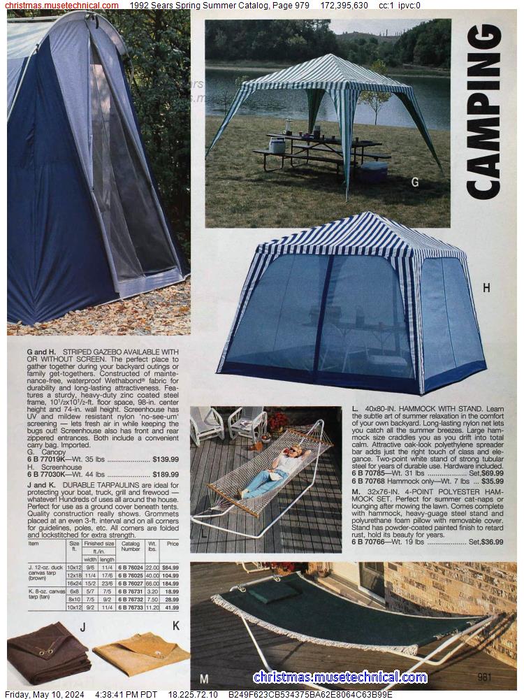 1992 Sears Spring Summer Catalog, Page 979