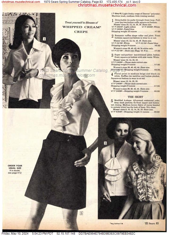 1970 Sears Spring Summer Catalog, Page 83