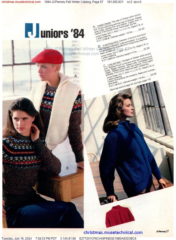 1984 JCPenney Fall Winter Catalog, Page 57