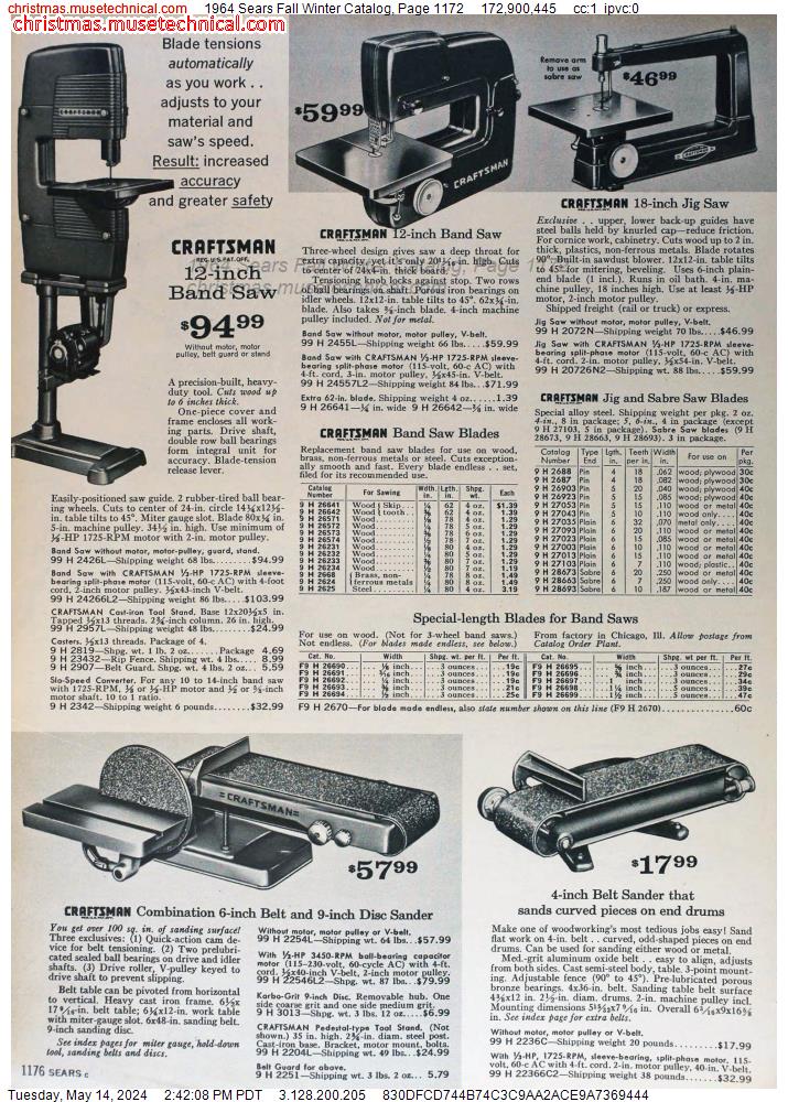 1964 Sears Fall Winter Catalog, Page 1172