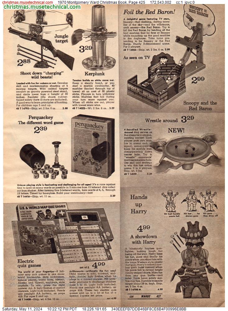 1970 Montgomery Ward Christmas Book, Page 425