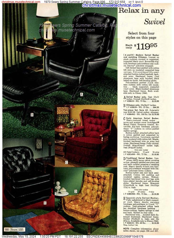 1970 Sears Spring Summer Catalog, Page 896