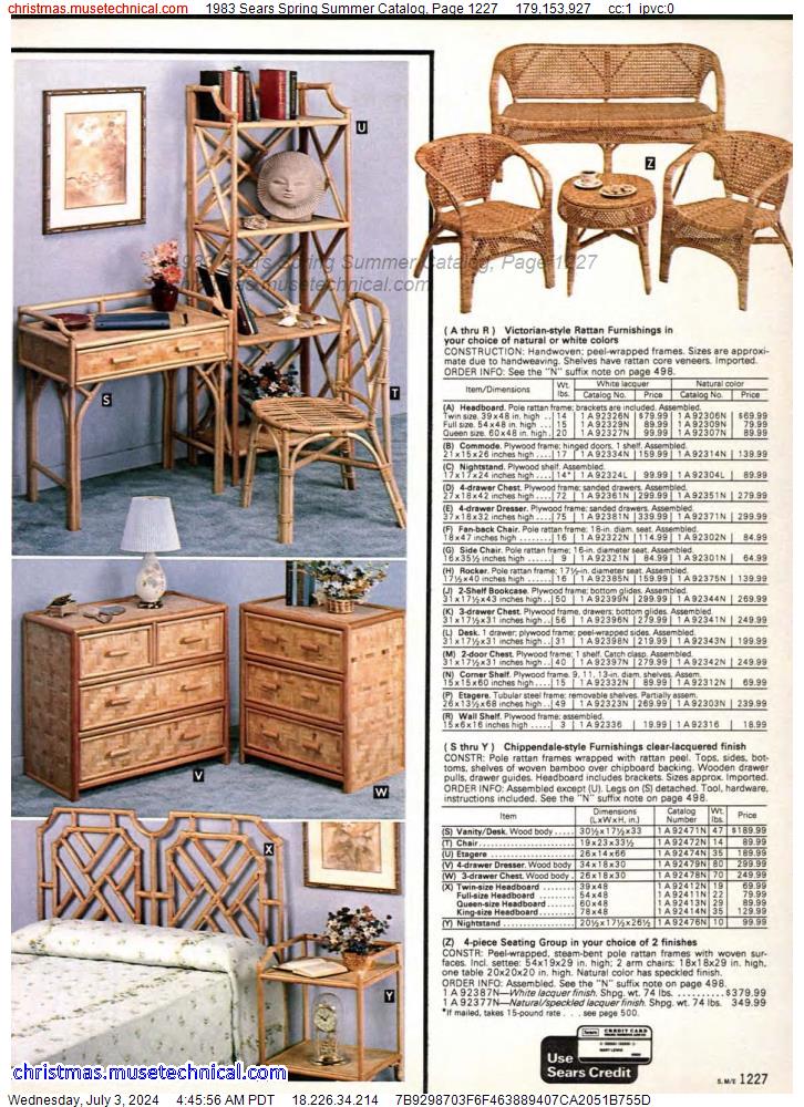 1983 Sears Spring Summer Catalog, Page 1227
