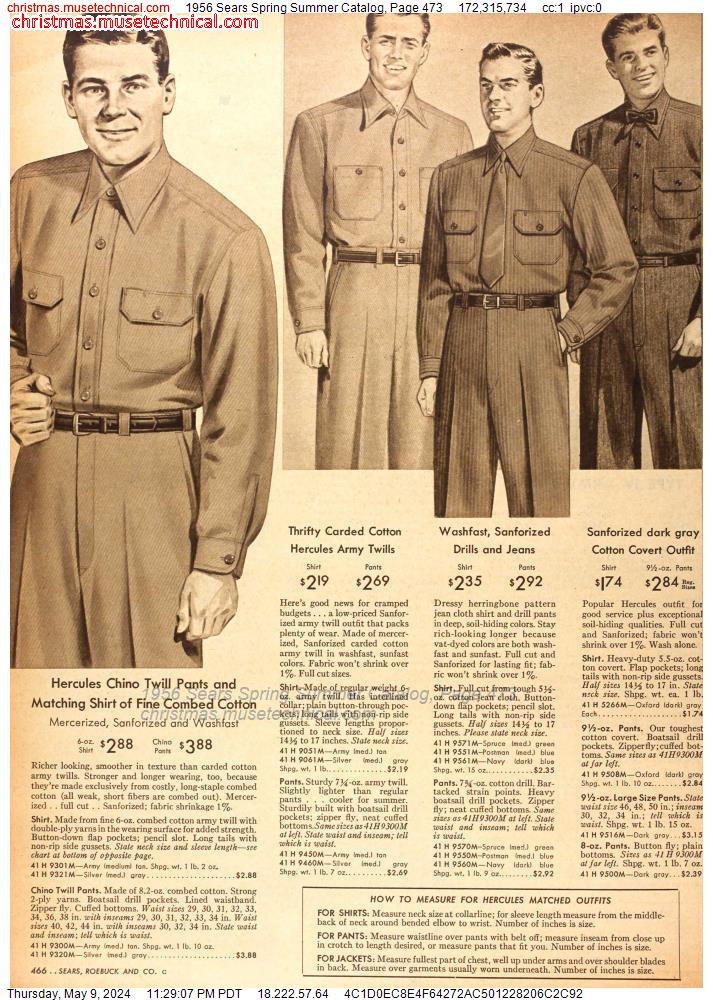 1956 Sears Spring Summer Catalog, Page 473