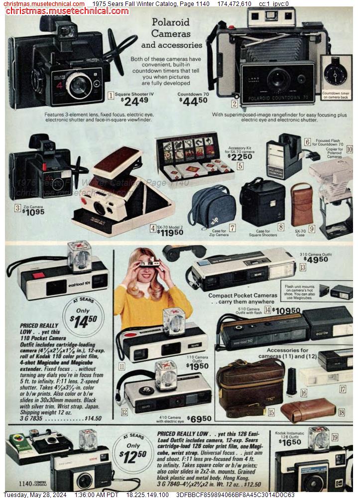 1975 Sears Fall Winter Catalog, Page 1140