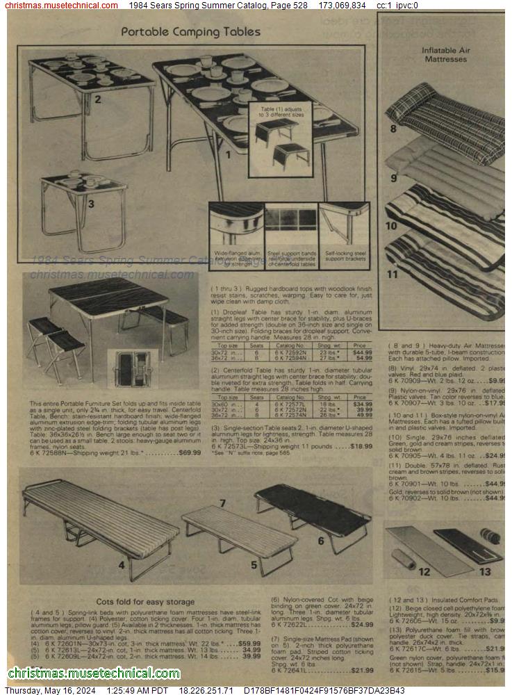 1984 Sears Spring Summer Catalog, Page 528