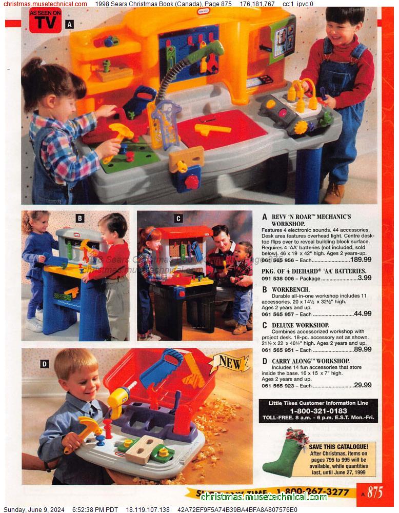 1998 Sears Christmas Book (Canada), Page 875