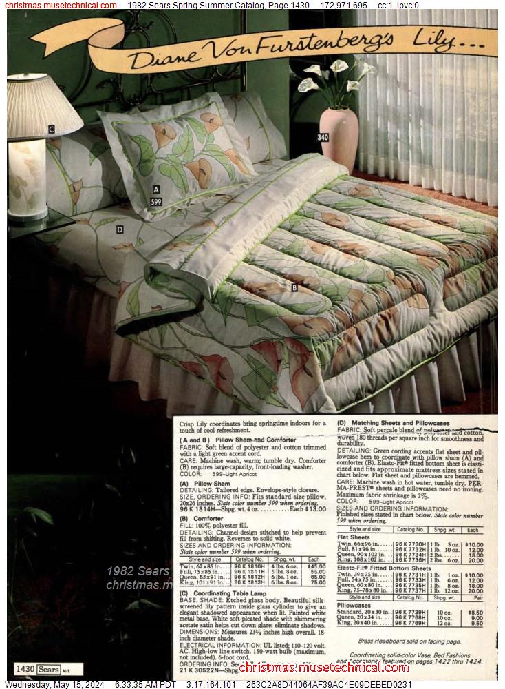 1982 Sears Spring Summer Catalog, Page 1430