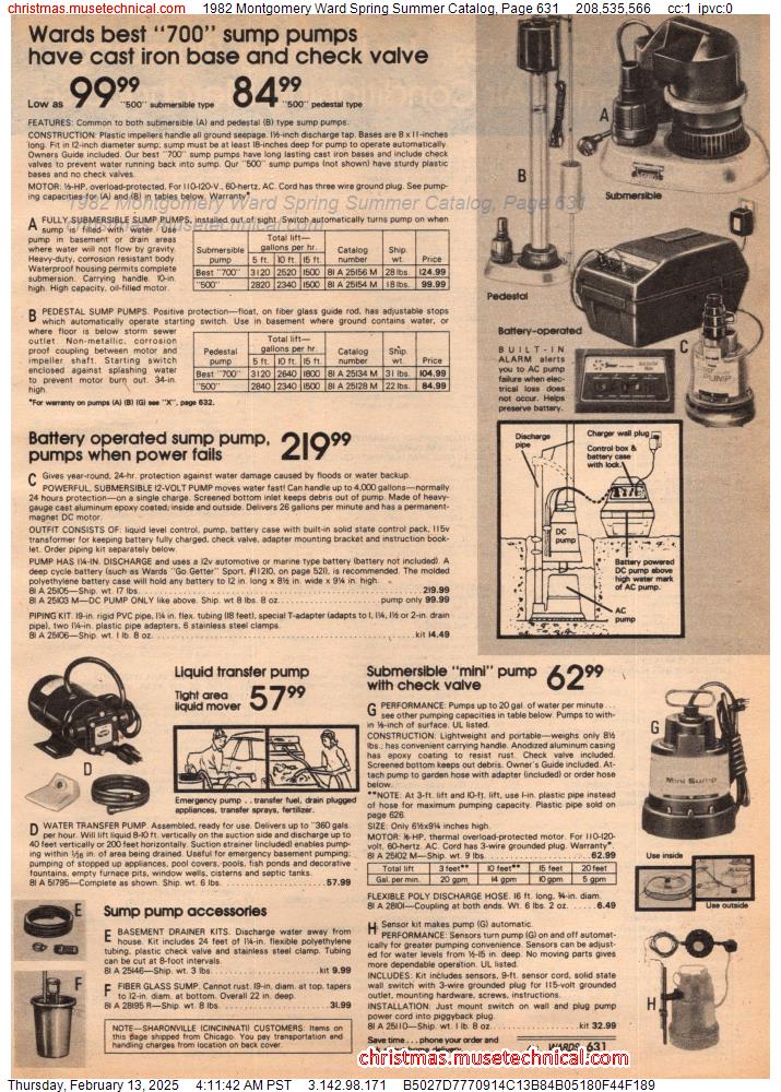 1982 Montgomery Ward Spring Summer Catalog, Page 631