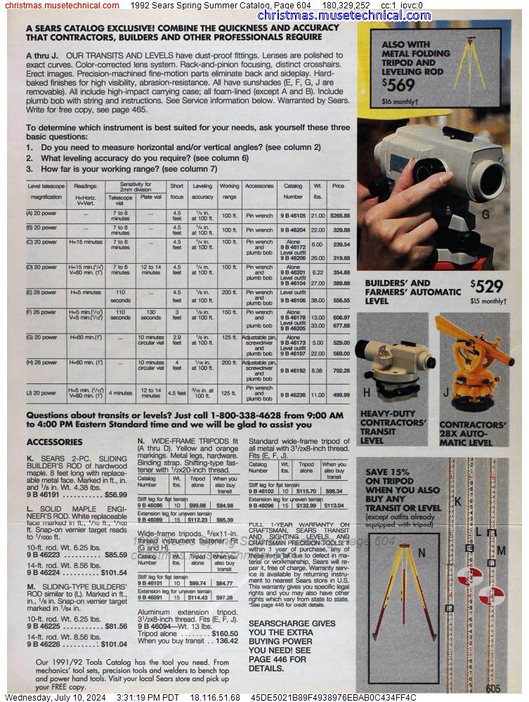 1992 Sears Spring Summer Catalog, Page 604