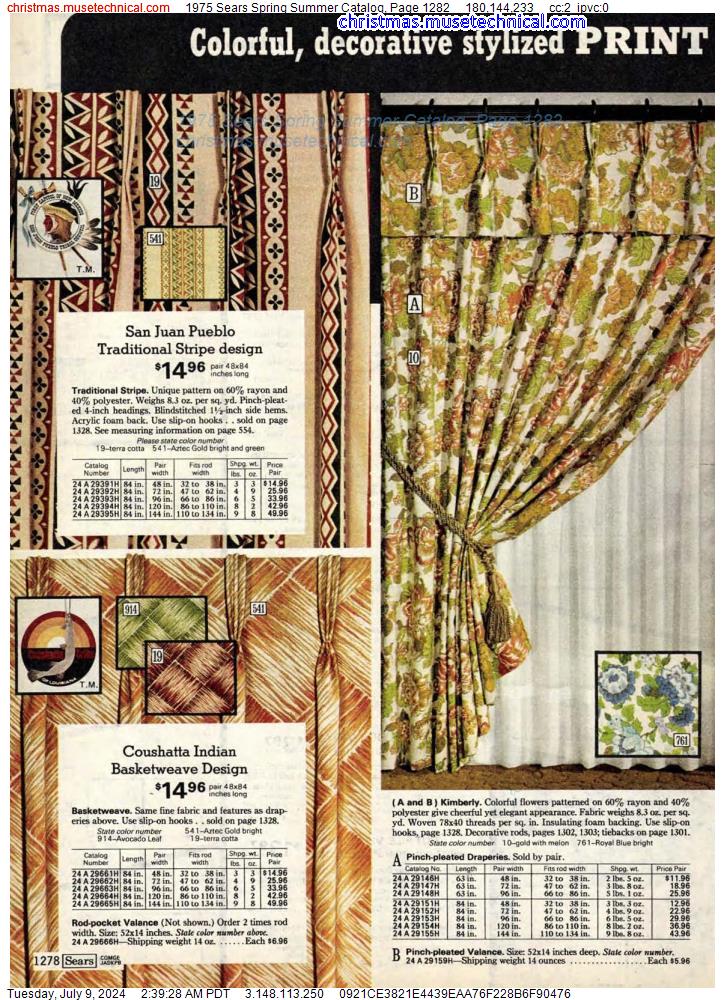 1975 Sears Spring Summer Catalog, Page 1282